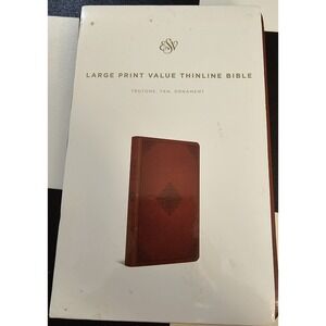 ESV‎ Large Print Value Thinline Bible (TruTone, Tan, Ornament Design) by Esv Esv